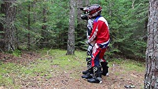 Mx bikers fuck in the woods