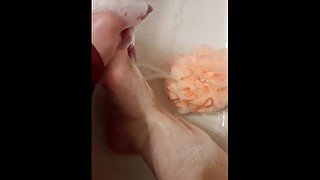 Bbw dirty feet washing