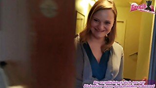 German chubby girl next door cheats with neighboor