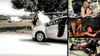 Sophia Torres Must Endure Rough Sex & Outdoor Rope Bondage for a Tow Truck - HelplessTeens