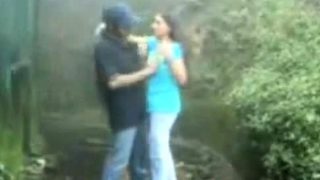 British Indian couple fuck in rain storm at hill station