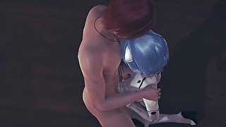 Evangelion Hentai - Rei Ayanami boobjob