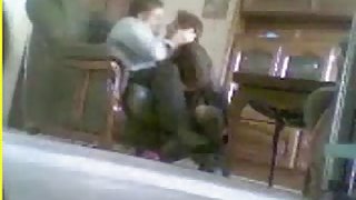 Mom and dad having sex in living room. Hidden cam