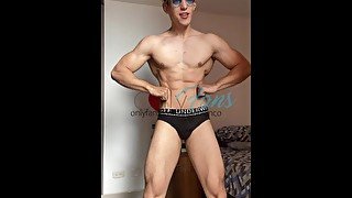 hot guy dance with his incredibles muscles and hot cock