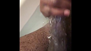 Jerking off in tub