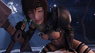 Yuffie is riding on your dick and she enjoy it Final Fantasy hentai