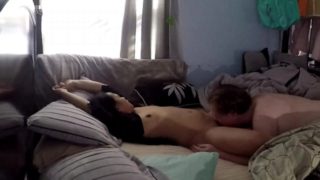 Female Orgasm with help from tongue and vibrator