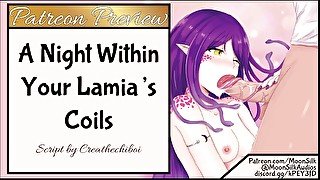 Extended Patreon Preview: A Night Within Your Lamia's Coils Part 1