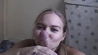 Gwen kisses and sucks cock as a lollipop.