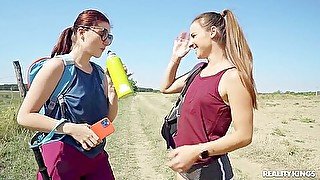 Mia Evans And Amirah Adara Licking Passionately Outd