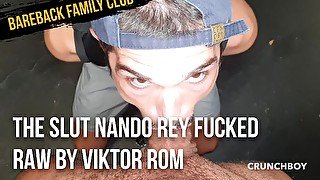 The slut Nando Rey fucked raw by Viktor Rom