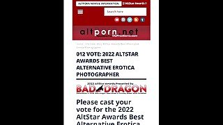 AWARDS - PLEASE VOTE FOR ME - ALTPORNAWARDS - LINK PINNED TO MY PORNHUB FEED - Porn nomination