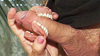 toothless blowbang with 74 years old Step mom