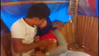 Cute cock loving Mumbai girl gives head on the bench