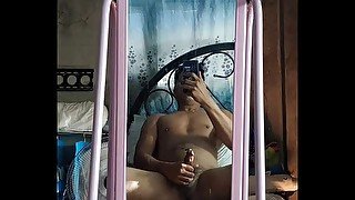 Pinoy jakol mirror fun,  jakol habang solo ang kwarto