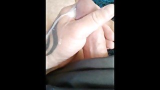 Masturbating and Jerking off home alone till I cum all over my hand.