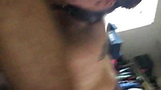 Deepthroating slut loves facefuck