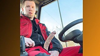 They caught me .First day on the job in a forklift and my dick had to come out. Do you want the vide