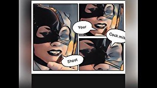 Catwoman Cocksucker Cum Face Comic