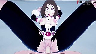 Ochaco Uraraka Fucking in her room  Boku no hero  Hentai POV and Normal FULL VIDEO