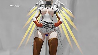 Mercy is Impaled by a Big Vibrating Dildo (Voices & Sound) - Part 5