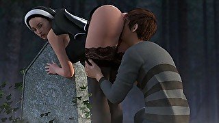 Lust Epidemic - Scene 27 Eating her in the Cemetery