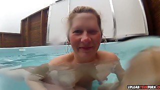 Beautiful Babe Blows A Cock In The Pool