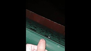 Pissing off the balcony