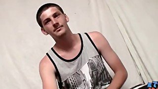 Hot cute twink Daniel Delong doing solo masturbation