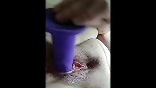 Beautiful pussy fucked by dildo