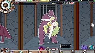 Monster black market - A blonde big breasdts sheep girl fucked by monsters all animations