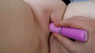 Introducing my chunky milf wife to sex toys of different types