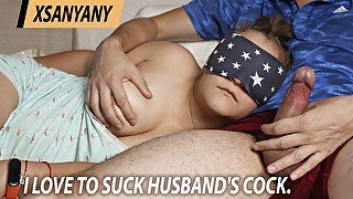 I love to suck husband's cock.