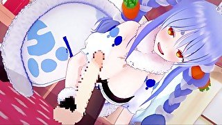 【Vtuber 兎田ぺこら】兎田ぺこらがイチャイチャセックスするだけ2