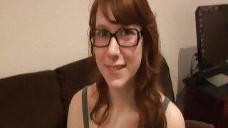 Vintage femdom teen smacks old man balls POV