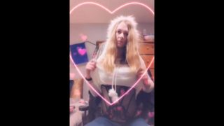 Sexy Blonde Crossdresser Trap In Lingerie Tight Jeans