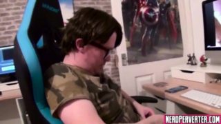 Nerd enjoys sex for the first time