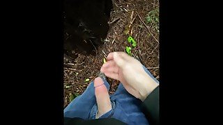 A walk in the woods: this one’s special!  Enjoy a good cum and a great piss lover!!!