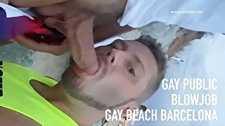 Gay public cruising gay beach Barcelona Mar Bella