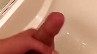 Ex-Husband jerking off I'm the shower.