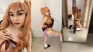 Beautiful femboy student shows off her booty and body FULL ON ONLYFANS