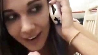 Student having sex while on phone