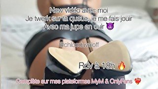 Teaser: Je Twerk sur ta queue - Chloé Duval Complète MyM & OnlyFans - AMATEUR