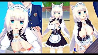 【エロゲーコイカツ！】ネコぱら バニラ3DCG巨乳アニメ動画[Hentai Game Koikatsu! NEKOPARA Vanilla(Anime 3DCG Video)]