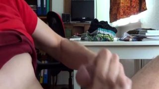 Skinny guy cumming a lot