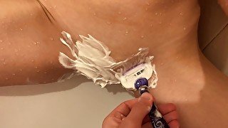 Stepbrother shave my pussy then fuck me