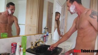 Blair Williams pounds her dad while mommy nearly caught them