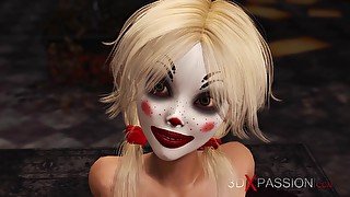 Joker fucks hard a hot sexy blonde in abandone room