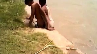 Indian gay boys fucking fun near river