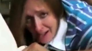 Mom's first time crying Anal